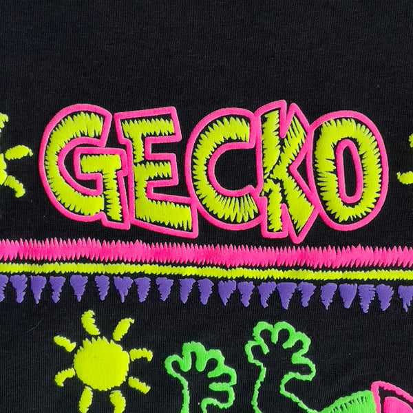 1989 Gecko Stitchwave Re-Issue Black Tee