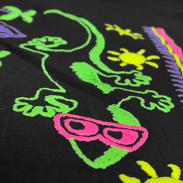 1989 Gecko Stitchwave Re-Issue Black Tee