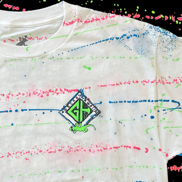 1987 SECRET Adventure Gecko - Limited Edition 1980s Hand Painted Splatter