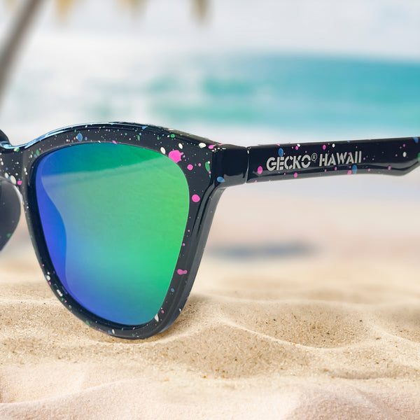 Gecko Retro Splatter Sunglasses