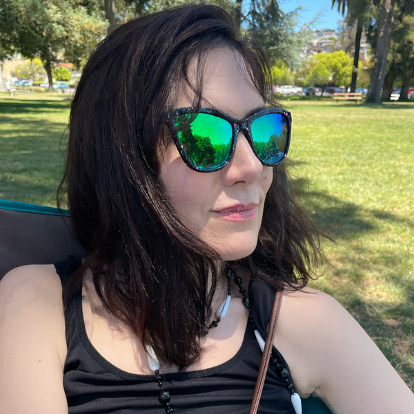 Gecko Retro Splatter Sunglasses