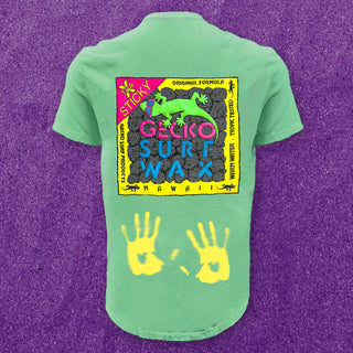 1988 Gecko Surf Wax -  Green to Yellow HyperFlash Tee