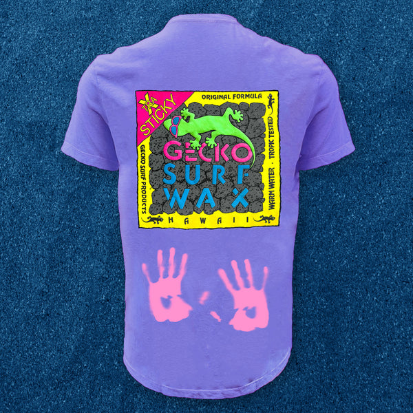 1988 Gecko Surf Wax -  Purple to Pink HyperFlash Tee