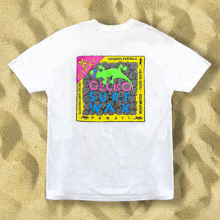 1988 Gecko Surf Wax - Original White Tee
