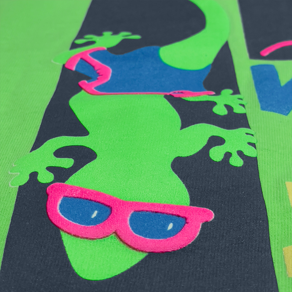 Gecko Surf Team 1989 Neon Green (Single Stitch)