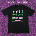 1980's Secret Code Black Cotton Tee