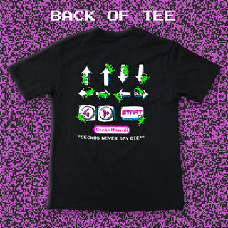 1980's Secret Code Black Cotton Tee