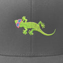 Gecko Flexfit Snapback Trucker Hat Matte Grey