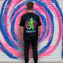 Gecko Time Tunnel Black T-Shirt