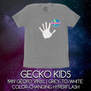 KIDS Vinyl Gecko: HYPERFLASH Grey To White