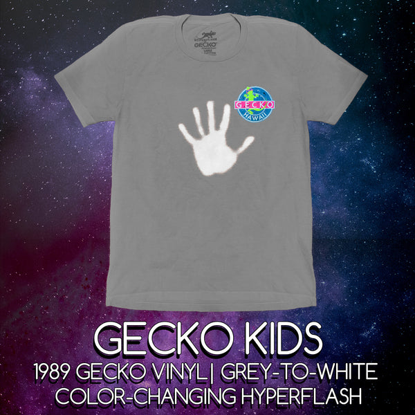 KIDS Vinyl Gecko: HYPERFLASH Grey To White