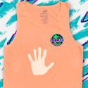Secret Vinyl Gecko HYPERFLASH Orange Dreamsicle To White Tee