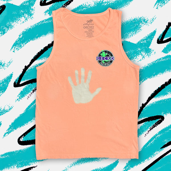 Secret Vinyl Gecko HYPERFLASH Orange Dreamsicle To White Tee