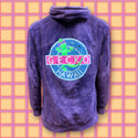 Gecko Vinyl Purple Acid Wash Hoodie