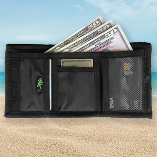 1980's Velcro Wallet Gecko Hawaii Volcanic Multi