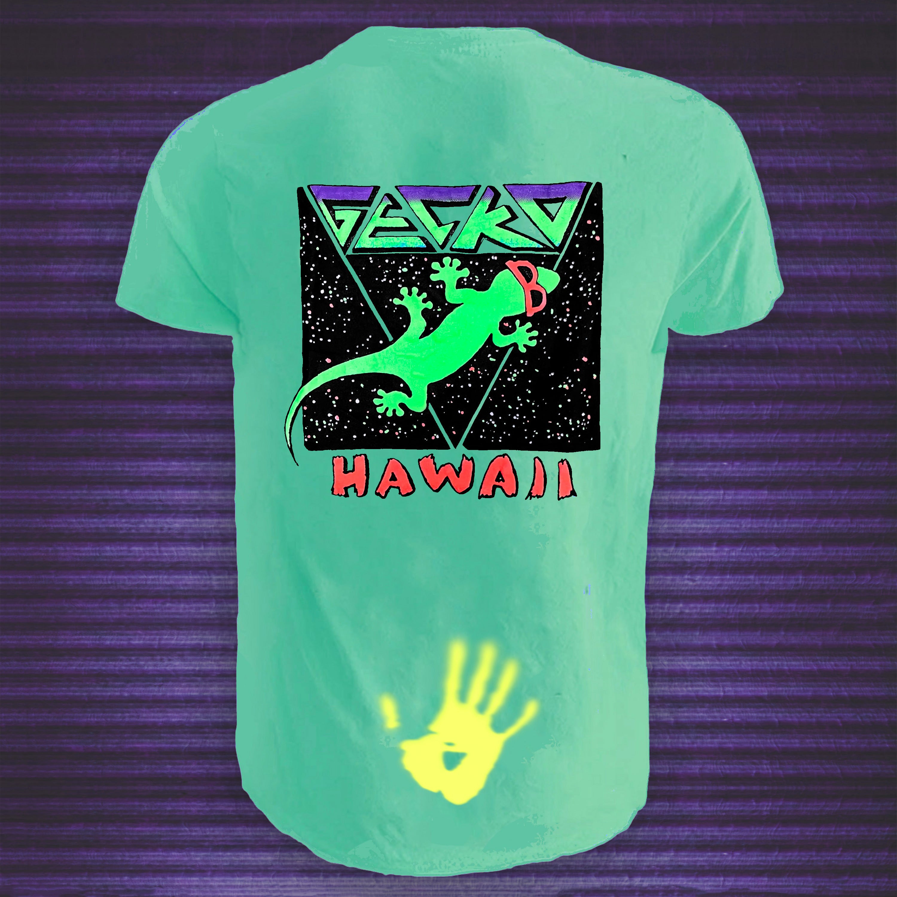1988 New Wave Space Gecko - Green-to-Yellow HyperFlash | Gecko Hawaii