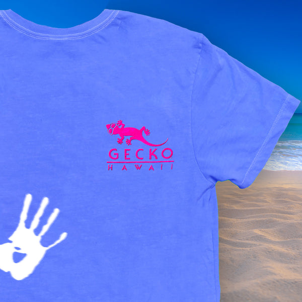 Wild Gecko Islands - Hyper Flash Color Change Blue to White T-Shirt
