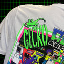 Aloha Arcade White Tee - Gecko X Nazar 4