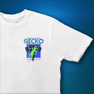 1988 Gecko Muscle Beach V2 - White Cotton Tee