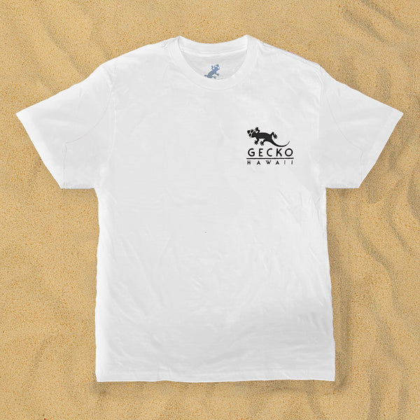 1989 Iconic Surf Tee - Gecko Beach Re-Issue White V2