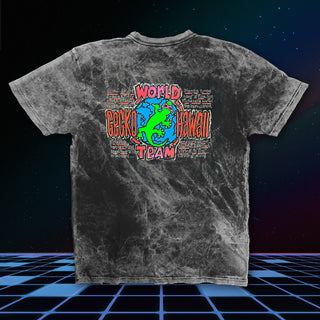 1989 Gecko World - Black Volcanic Acid Wash