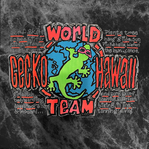 1989 Gecko World - Black Volcanic Acid Wash