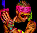 RiFF RaFF x Gecko Reversible Headband Neon Pink and Green
