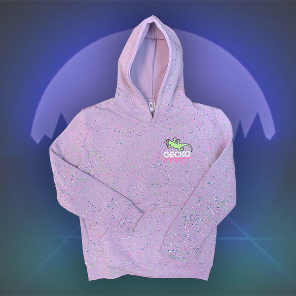 KIDS SPLATTER Lilac Hoodie