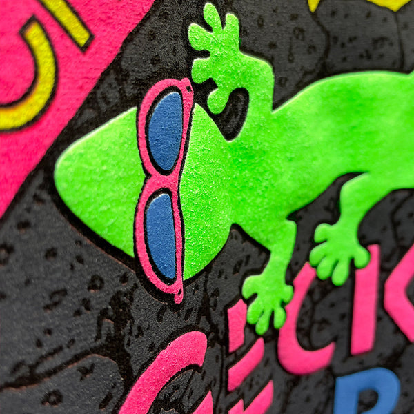 1988 Gecko Surf Wax -  Purple to Pink HyperFlash Tee