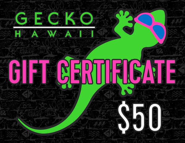 Gecko Hawaii Gift Cards