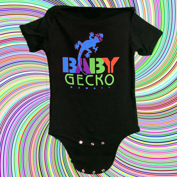 Baby Gecko - Black/Blue Onesie