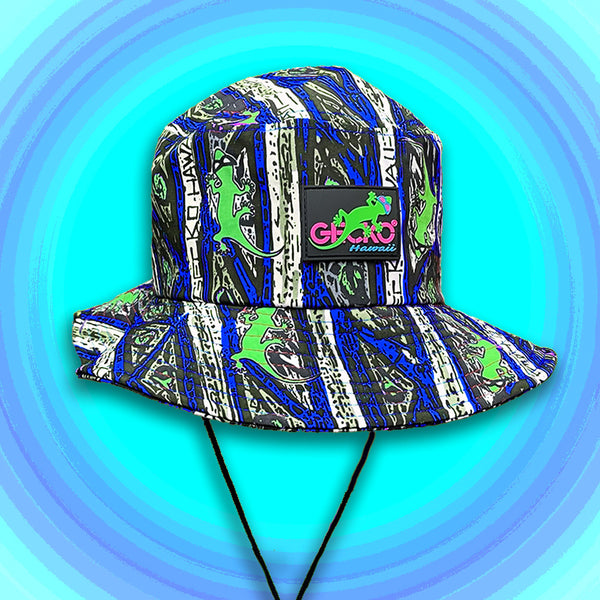 Gecko Blue Stripe Boonie Hat