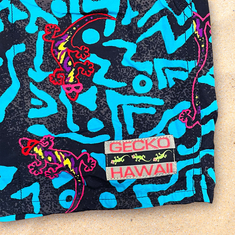 Blue Geo Gecko Volleys | Gecko Hawaii