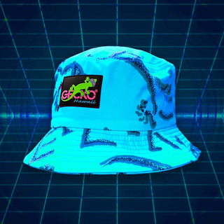 Neon Mint Gecko Petro Bucket Hat
