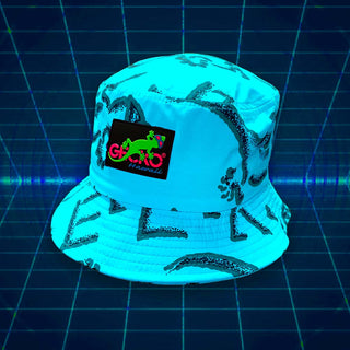 Neon Mint Gecko Petro Bucket Hat