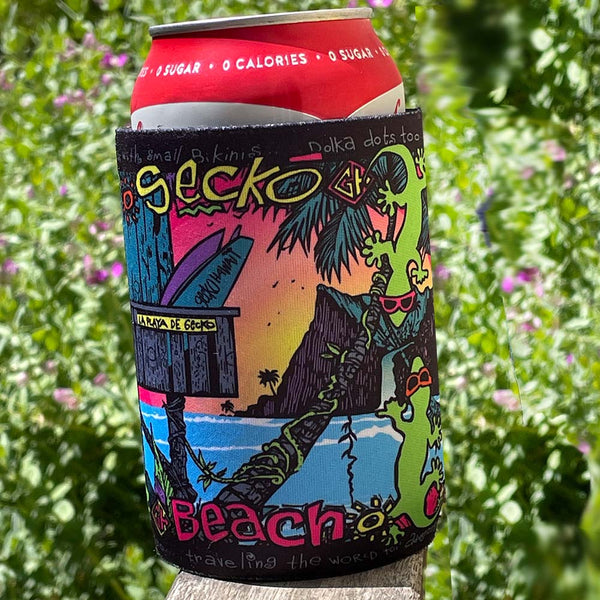 Gecko Beach Can Cooler
