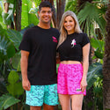 Rad Hot Pink Petro Volley Shorts