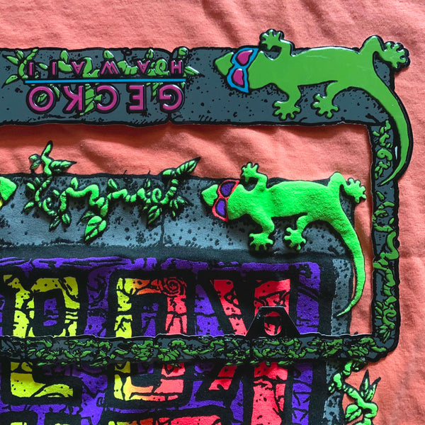 Gecko Hawaii Retro License Plate Cover