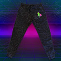 Gecko Hawaii's SPLATTER Black Joggers V2