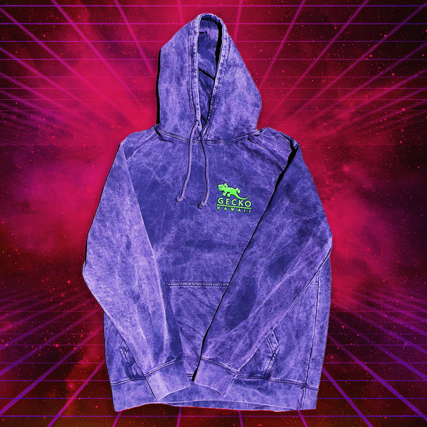 Purple Volcanic Acid Wash Experiment Hoodie