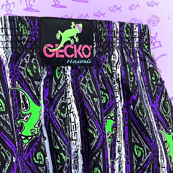 Purple Stripe Gecko Beach Pants