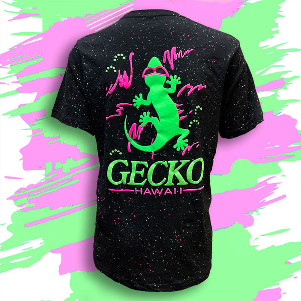 1988 Space Gecko Glow In The Dark SPLATTER TEE - Limited 2025 Edition