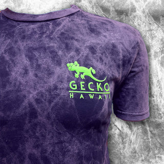 Gecko Surfari Purple Acid Wash Tee
