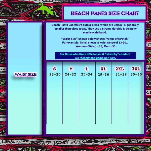90s Forever Gecko Beach Pants Neon Green
